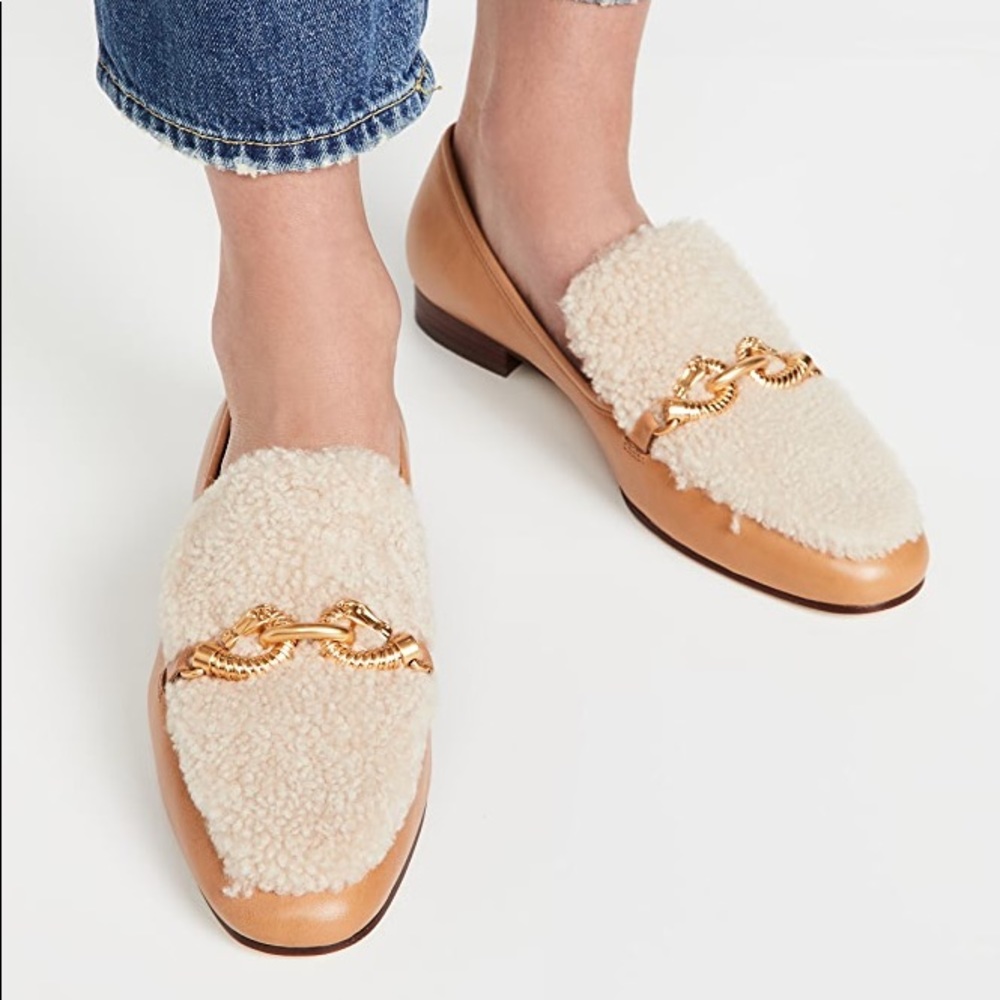 Tory Burch Jessa Shearling Loafer NWT Size 8